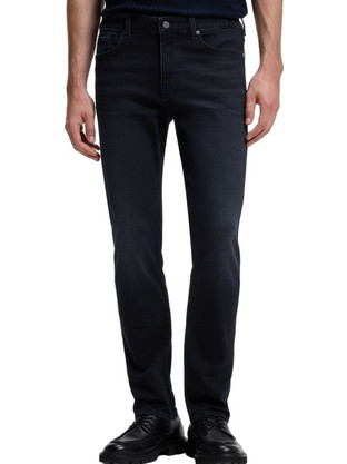 Hugo Boss P-Delaware Ανδρικό Τζιν Παντελόνι Ελαστικό Slim Εφαρμογή Navy Μπλε 50568841-411
