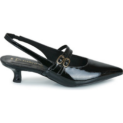 Marco Tozzi Γόβες Slingback Λουστρίνι με Λεπτό Χαμηλό Τακούνι Μαύρες 2-29508-45-018