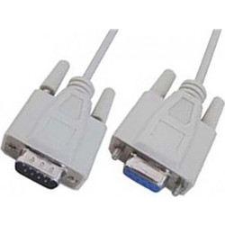 04.001.0154 Καλώδιο RS-232 DB9 Male to RS-232 DB9 Female 1.8m Grey 5τμχ