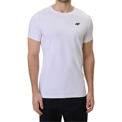 4F Ανδρικό Αθλητικό T-Shirt Λευκό 4FWMM00TTSHM3340-10S