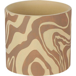 MarHome Κασπώ Μπεζ Καφέ 17x15cm 06-00-24522