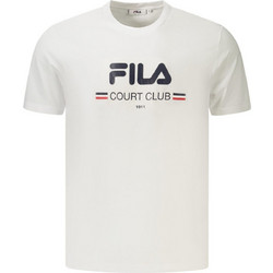 Fila Ανδρικό Αθλητικό T-Shirt Λευκό FAM1223-10001