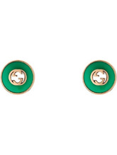 Gucci Interlocking G Γυναικεία Σκουλαρίκια Καρφωτά από Xρυσό 18K YBD78655400200U