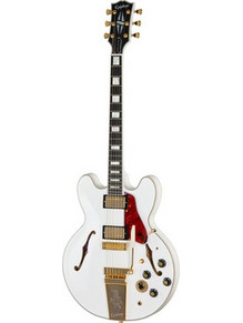 Epiphone Alex Lifeson 1976 Ηλεκτρική Κιθάρα Semi-Hollow με Μαγνήτες HH & Ταστιέρα Ebony Alpine White