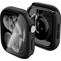 Spigen Thin Fit 360 Πλαστική Θήκη με Προστασία Οθόνης για Apple Watch 11 / 10 46mm Μαύρη