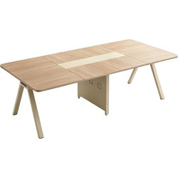 Pakoworld Azari Γραφείο Συνεδριάσεων Γυάλινο 200x120x75cm 367-000035
