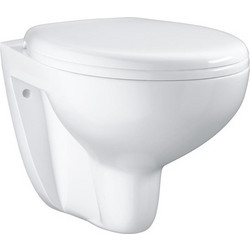GROHE Bau Ceramic Λεκάνη Τουαλέτας Κρεμαστή Rimless χωρίς Καζανάκι με Κάλυμμα Λευκή 39491000