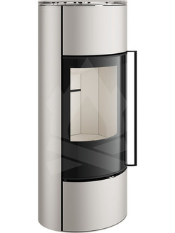 Spartherm Senso M H2O Pearl Ivory Eboris 1300 Ατσάλινη Ξυλόσομπα Καλοριφέρ 10.3kW