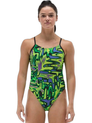 TYR Durafast Elite Αθλητικό Ολόσωμο Μαγιό Πράσινο P04138-697