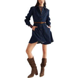 Attrattivo Mini Καθημερινό Φόρεμα Σεμιζιέ Τζιν Navy Μπλε 9923755