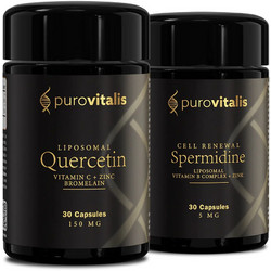 Purovitalis Liposomal Quercetin 30s + Cell Renewal Spermidine 30 Κάψουλες