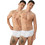 Minerva Ανδρικά Σλιπ Βαμβακερά με Άνοιγμα Λευκά 2Pack 20905-005