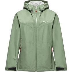 Salewa Γυναικείο Μπουφάν Softshell Μακρύ Αδιάβροχο Πράσινο Mint 28615-5A50