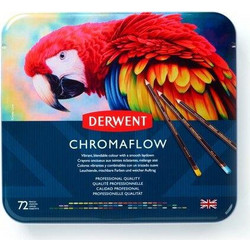 Derwent Chromaflow Κασετίνα Ξυλομπογιές Σετ 72τμχ