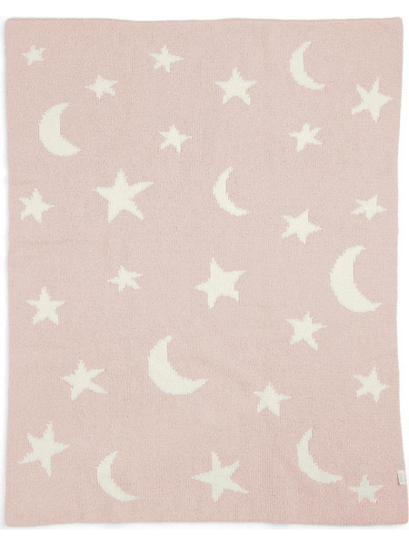 Mamas & Papas Moon/Star Κουβέρτα Αγκαλιάς Πλεκτή 70x90 Ροζ
