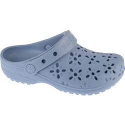 Crocs Classic Floral Cut Out Clog Παιδικά Παπούτσια Θαλάσσης για Κορίτσι Γαλάζια 210943-453
