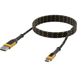 DeWALT 1311348DWG Braided USB-A to USB-C 1.8m Black Orange