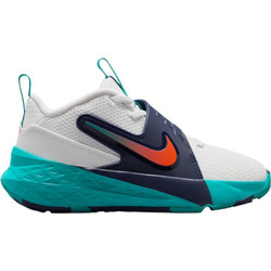 Nike Team Hustle D12 Παιδικά Αθλητικά Παπούτσια για Μπάσκετ Λευκά Βεραμάν HF6280-107