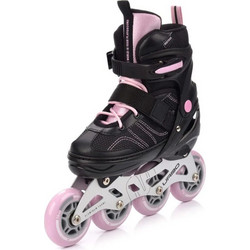 Meteor Urbo Inline Αυξομειούμενα Rollers Μαύρα Ροζ