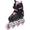 Meteor Urbo Inline Αυξομειούμενα Rollers Μαύρα Ροζ