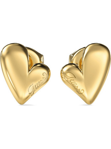 Guess Golden Love Γυναικεία Σκουλαρίκια Καρφωτά από Ατσάλι Xρυσά UBE06457JWYGT