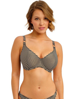Freya Bikini Top Μαύρο Μπεζ FIT206102-BWK