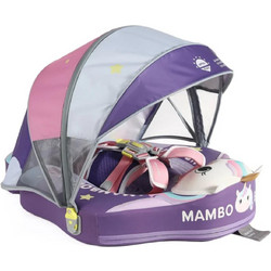 Mambobaby Unicorn Cuddle Βρεφικό Σωσίβιο Swimtrainer με Σκίαστρο για 3 Μηνών έως 2 Ετών Μωβ