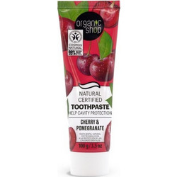 Natura Siberica Organic Shop Cherry & Pomegranate- Οδοντόκρεμα για Προστασία Ούλων 100gr