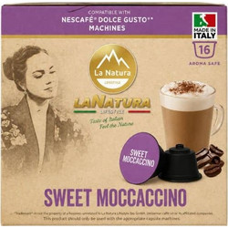 La Natura Lifestyle Κάψουλες Mocaccino Sweet Συμβατές με Μηχανή Dolce Gusto 16τμχ
