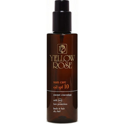 Yellow Rose Sweet Coconut Λάδι Μαυρίσματος Σώματος SPF10 200ml