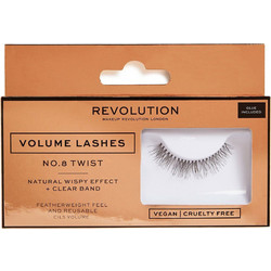 Makeup Revolution 8 Twist Βλεφαρίδες Ενιαίες 2τμχ 5057566122160