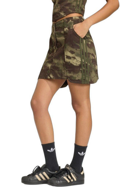 Adidas Μίνι Φούστα Υφασμάτινη Cargo Χακί KS9140