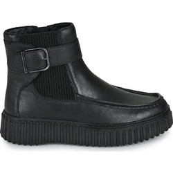 Clarks Torhill Buckle Γυναικεία Μποτάκια Αστραγάλου Δερμάτινα Μαύρα 26320238