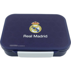 Back Me UP Real Madrid Πλαστικό Παιδικό Δοχείο Φαγητού Navy Μπλε 1lt