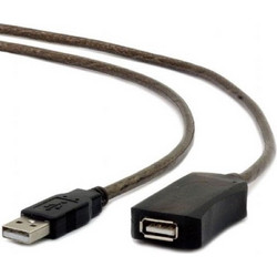 Cablexpert UAE-01-5M Καλώδιο USB-A Male 2.0 to USB-A Female 5m Black