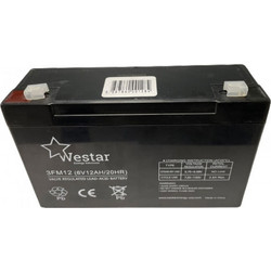Westar 3FM12 Μπαταρία VRLA 6V 12Ah