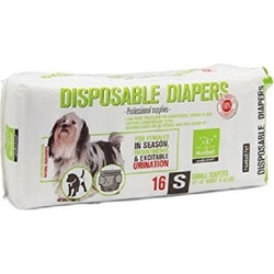 Nunbell Πάνες Βρακάκια Σκύλου με Αυτοκόλλητα Small 4-8kg 26-46cm 16τμχ