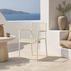 Nextdeco Πολυθρόνα Κήπου Πολυπροπυλενίου Μπεζ 51214-24-B1