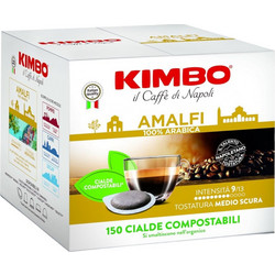 Kimbo Κάψουλες Espresso Amalfi 100% Arabica Συμβατές με Μηχανή E.S.E Pod 150τμχ