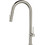Karag Nola 10887-652-S Μπαταρία Κουζίνας Πάγκου Διπλής Παροχής Ανάμεικτη με Ντουζ Inox