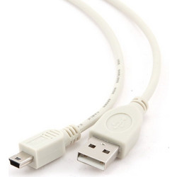 Cablexpert CC-USB2-AM5P-6 Καλώδιο USB-A Male 2.0 to USB-A Mini Male 1.8m White