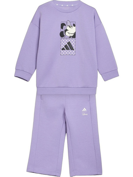 Adidas Disney Minnie Mouse Βρεφικό Σετ Φόρμας για Κορίτσι Χειμωνιάτικο Λιλά KG6114