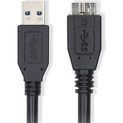 Nedis CCGL61500BK10 Καλώδιο USB-A Male 3.2 to USB-B Micro Male 1m Black