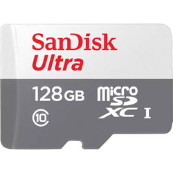 Sandisk Ultra microSDXC 128GB Class 10 U1 V10 UHS-I 100MB/s