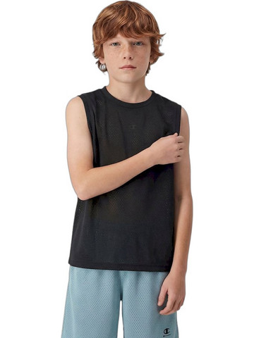 Champion Παιδικό T-Shirt Αμάνικο Μαύρο 307398-KK001