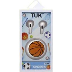 T-209 Ακουστικά Bluetooth In Ear White Brown