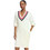 Tommy Jeans Midi Καθημερινό Μπλουζοφόρεμα Πλεκτό Λευκό DW0DW23540