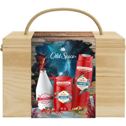 Old Spice Captain After Shave Lotion 100ml + Deep Sea Shower Gel 250ml + Deep Sea Deodorant 50ml