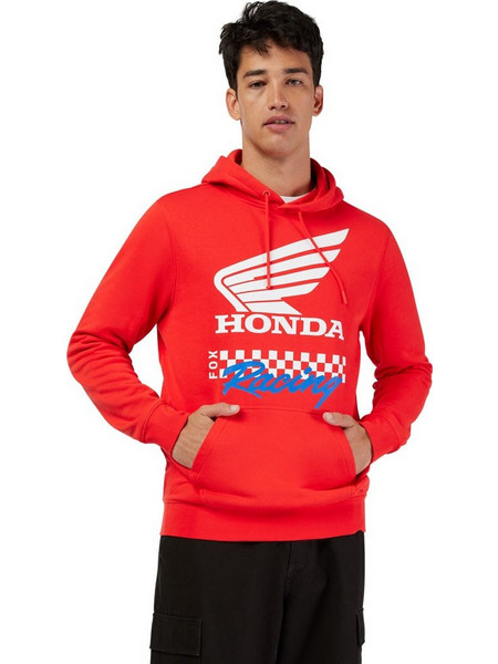 Fox Racing Ανδρικό Φούτερ με Κουκούλα & Τσέπες Κόκκινο 34698-003