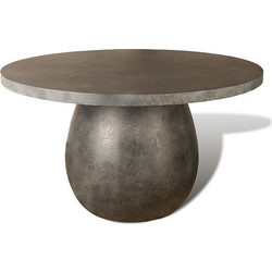 Collezione Daisy Στρογγυλό Τραπέζι Κήπου Ανθρακί 136x76cm 3141002